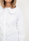 Micha Frill Collar Blouse, White