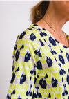Leon Collection Tie Dye Print T-Shirt, Neon Yellow