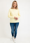 Micha Mini Pom Knit Jumper, Lemon