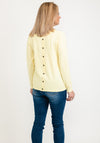 Micha Mini Pom Knit Jumper, Lemon