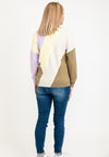Micha Colour Divide Jumper, Lemon Multi