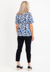 Micha Floral Round Neck T-Shirt, Blue Multi