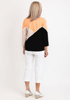 Micha Fine Knit Geometric Sweater, Black Multi