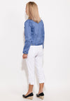 Micha Short Button Up Jacket, Blue
