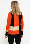 Micha Colour Block Sweater, Rust Multi