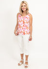 Micha Floral Print Vest Top, Pink Multi
