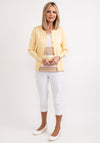 Micha Fine Knit Short Cardigan, Lemon