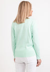 Micha Fine Knit Short Cardigan, Mint Green