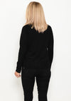 Micha Simplistic Fine Knit Cardigan, Black
