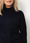 Micha Mock Neck Sweater, Navy