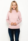 Micha Mock Neck Sweater, Dusty Pink