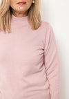 Micha Mock Neck Sweater, Dusty Pink