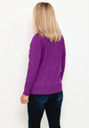 Micha Mock Neck Sweater, Purple