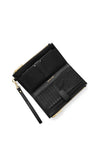 MICHAEL Micheal Kors Adele Pebbled Leather Smartphone Wallet, Black
