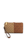 MICHAEL Michael Kors Adele Colour Block Logo Smartphone Wallet, Camel Multi