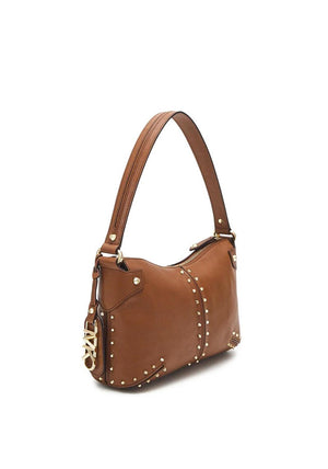 MICHAEL Michael Kors Astor Small Studded Shoulder Bag, Luggage