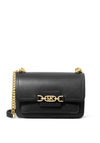MICHAEL Michael Kors Heather Leather Shoulder Bag, Black
