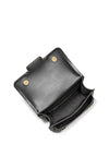 MICHAEL Michael Kors Heather Leather Shoulder Bag, Black