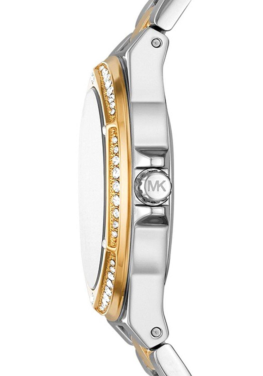 Michael Kors Lennox Pave Two Tone Watch, Silver & Gold