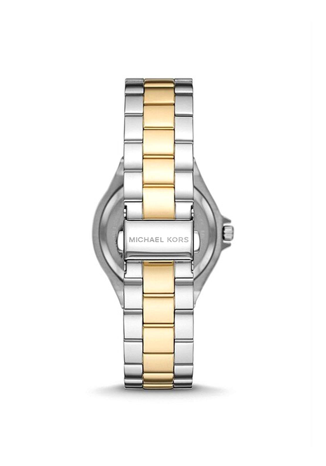 Michael Kors Lennox Pave Two Tone Watch, Silver & Gold