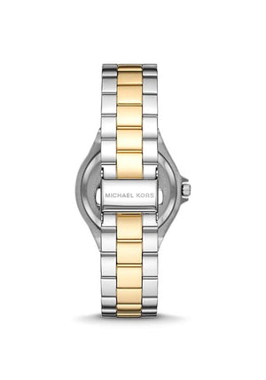 Michael Kors Lennox Pave Two Tone Watch, Silver & Gold