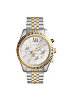 Michael Kors Lexington Two Tone Watch, Silver & Gold