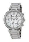 Michael Kors Womens Parker Watch, Silver