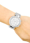 Michael Kors Womens Parker Watch, Silver