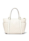 MICHAEL Michael Kors Sullivan Small Logo Top Zip Tote Bag, Vanilla & Cream