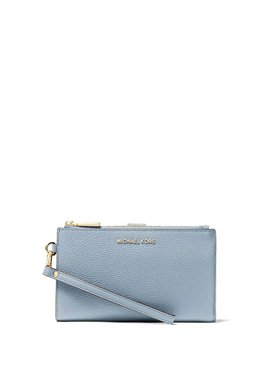 MICHAEL Michael Kors Adele Pebbled Leather Smartphone Wallet, Chambray