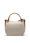 MICHAEL Michael Kors Harper Satchel Bag, Vanilla & Acorn