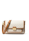 MICHAEL Michael Kors Bradshaw Graphic Logo Shoulder Bag, Vanilla & Acorn