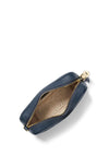 MICHAEL Michael Kors Camera Bag Leather Crossbody Bag, Navy