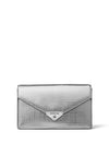 MICHAEL Michael Kors Grace Envelope Clutch, Silver