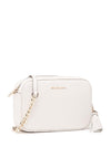 MICHAEL Michael Kors Camera Bag Leather Crossbody Bag, Optic White