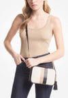 MICHAEL Michael Kors Woven Pattern Crossbody Camera Bag, Camel