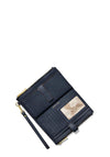 MICHAEL Michael Kors Jet Set Pebbled Leather Smartphone Wallet, Navy
