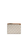 MICHAEL Michael Kors Carmen Leather Tri-Fold Mini Wallet, Vanilla