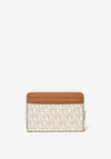 MICHAEL Michael Kors Jet Set Small Logo Wallet, Vanilla & Acorn