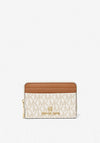 MICHAEL Michael Kors Jet Set Small Logo Wallet, Vanilla & Acorn