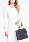 MICHAEL Michael Kors Marilyn Medium Saffiano Leather Tote Bag, Navy