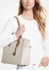 MICHAEL Michael Kors Marylin Logo Print Tote Bag, Vanilla
