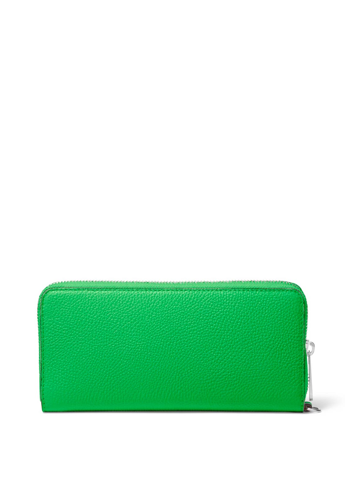 MICHAEL Michael Kors Jet Set Pebbled Leather Continental Wristlet, Palm Green