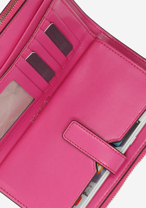 MICHAEL Michael Kors Jet Set Pebbled Smartphone Wallet, Cerise