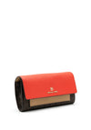MICHAEL Michael Kors Jet Set Crossbody Wallet/Bag, Brown & Red