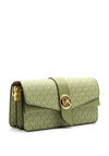 MICHAEL Michael Kors Greenwich Graphic Logo Shoulder Bag, Light Sage