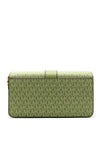 MICHAEL Michael Kors Greenwich Graphic Logo Shoulder Bag, Light Sage