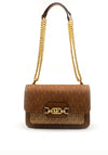 MICHAEL Michael Kora Heather Two-Tone Crossbody Bag, Brown