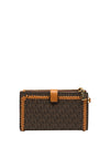 MICHAEL Michael Kors Woven Border Logo Smartphone Wallet, Brown & Acorn
