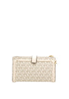 MICHAEL Michael Kors Woven Border Logo Smartphone Wallet, Vanilla & Cream